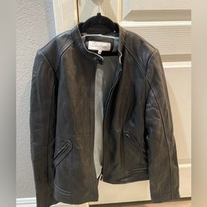 CALVIN KLEIN Leather Coat